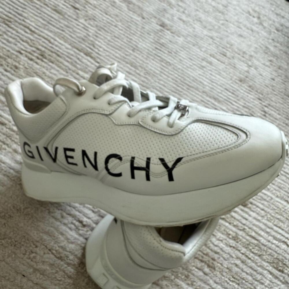 Givenchy Leather Sneakers with Black Logo